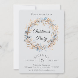 Invitación Fiesta de Navidad del Cascanueces con Acuarela