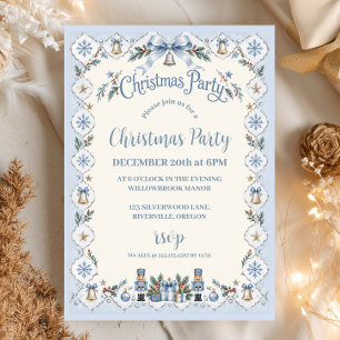 Invitación Fiesta de Navidad del Cascanueces Copo de Nieve Az