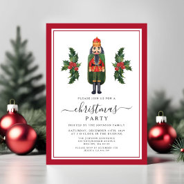 Invitación Fiesta de Navidad del Cascanueces Rojo