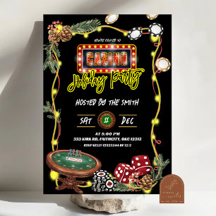 Invitación Fiesta de Navidad del Casino Neon