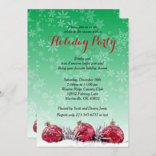 Invitación Fiesta de Navidad del día de fiesta