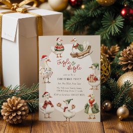 Invitación Fiesta de Navidad del Ganso Caprichoso