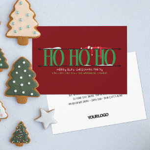 Invitación Fiesta de Navidad del personal de Green & Red Elf