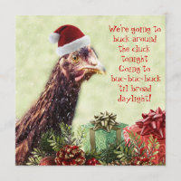 Fiesta de Navidad del pollo de Santa de la granja