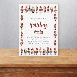 Invitación Fiesta de Navidad Elegante Cascanueces 