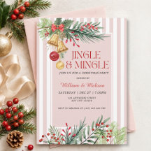 Fiesta de Navidad elegante de invierno Jingle and