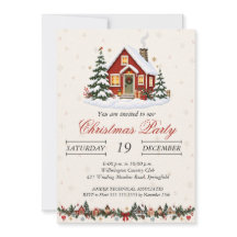 Fiesta de Navidad en cabaña nórdica vintage