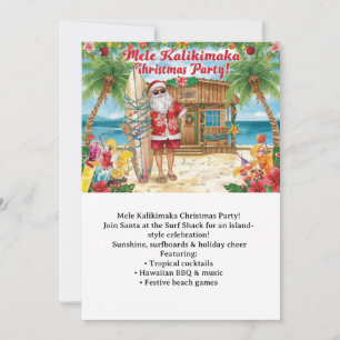 Invitación Fiesta de Navidad en Hawaii “Mele Kalikimaka!” 