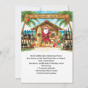 Invitación Fiesta de Navidad en Hawaii “Mele Kalikimaka!” 