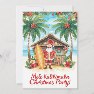 Invitación Fiesta de Navidad en Hawaii “Mele Kalikimaka!” 