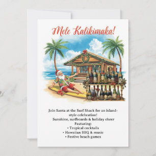 Invitación Fiesta de Navidad en Hawaii “Mele Kalikimaka!” 