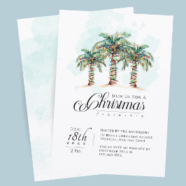 Invitación Fiesta de Navidad en la Playa de Palmeras