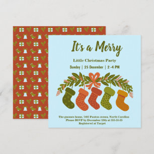 Invitación Fiesta de Navidad en las Botas de Holly
