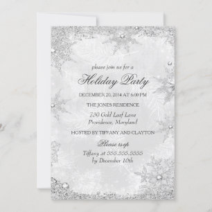 Invitación Fiesta de Navidad en un País de las Maravillas Inv