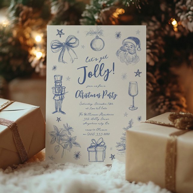 Invitación Fiesta de Navidad Garabato Caprichoso (Subido por el creador)