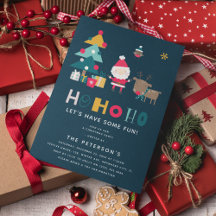 Fiesta de Navidad HO HO HO moderna