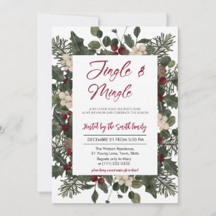 Invitación Fiesta de Navidad Jingle & Mingle
