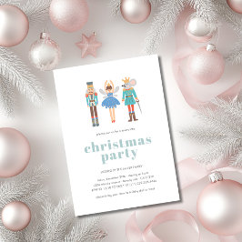 Invitación Fiesta de Navidad Minimal Moderna Ballet del Casca