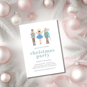Invitación Fiesta de Navidad Minimal Moderna Ballet del Casca