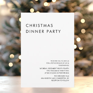 Invitación Fiesta de Navidad Minimalista