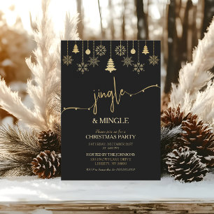 Invitación Fiesta de Navidad Minimalista y Moderna
