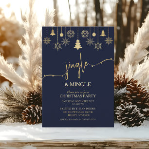 Invitación Fiesta de Navidad Minimalista y Moderna