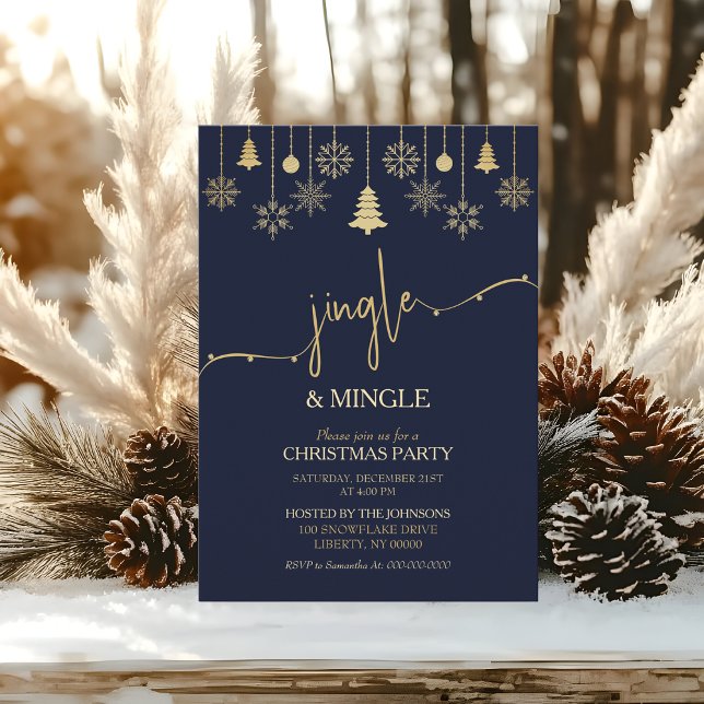 Invitación Fiesta de Navidad Minimalista y Moderna (Subido por el creador)