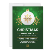 Fiesta de Navidad moderna verde y dorada, Navidad 