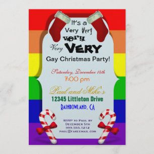 Invitación Fiesta de Navidad muy muy muy muy muy gay