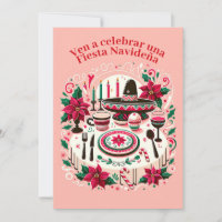 Invitación Fiesta de Navidad Nochebuena