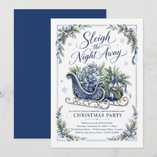 Invitación Fiesta de Navidad para Despedir la Noche