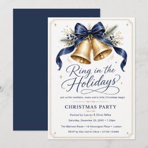 Invitación Fiesta de Navidad para recibir las fiestas Navideñ