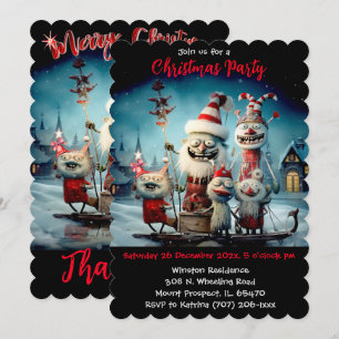 Invitación Fiesta de Navidad personalizada divertida