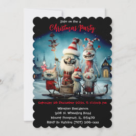 Invitación Fiesta de Navidad personalizada divertida
