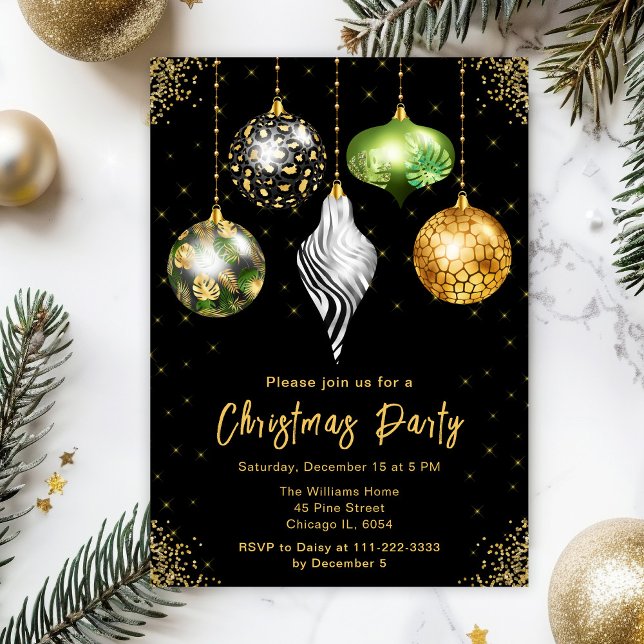 Invitación Fiesta de Navidad Safari Imprimir Adornos (Subido por el creador)