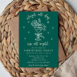 Invitación Fiesta de Navidad Sleigh and Sip 