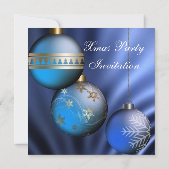 Invitación fiesta de Navidad Xmas (Anverso)
