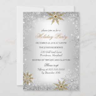Invitación Fiesta de Navidad y Año Nuevo Winter Wonderland 2