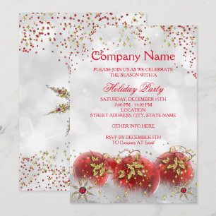 Invitación Fiesta de Navidad y Vacaciones de la Empresa en Ro