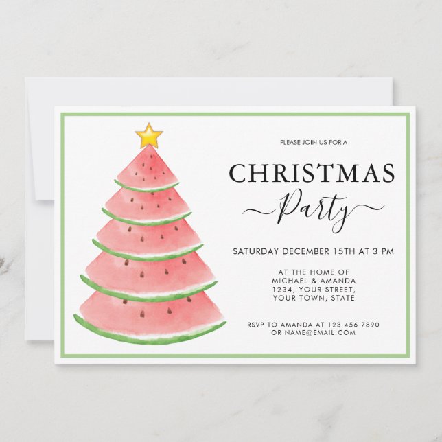 Invitación Fiesta de navidades (Anverso)