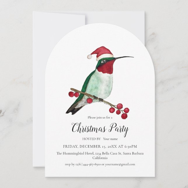 Invitación Fiesta de navidades (Anverso)