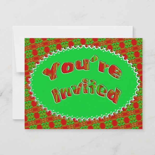Invitación Fiesta de navidades (Anverso)