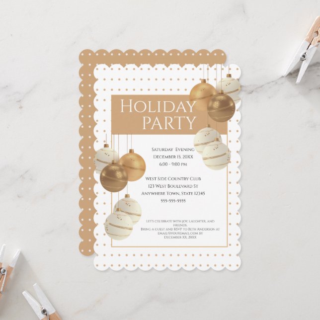 Invitación Fiesta de navidades (Anverso/Reverso In Situ)