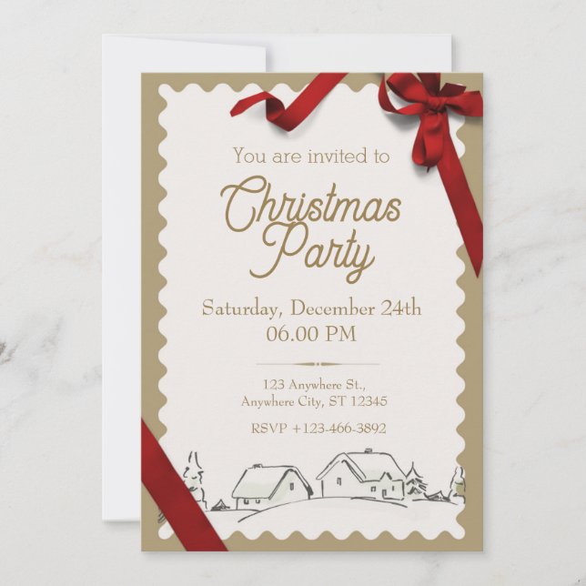 Invitación | Fiesta de Navidades (Anverso)