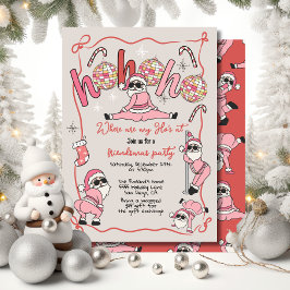 Invitación Fiesta de Navidades adultos Friendsmas Ho Ho Ho
