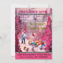 Invitación Fiesta de Navidades anuales en tiempo de Funda