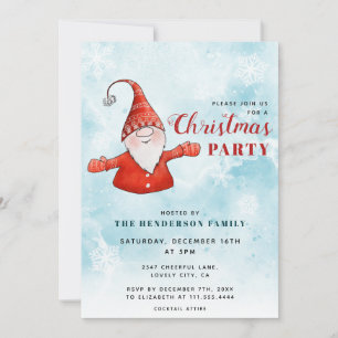 Invitación Fiesta de Navidades azules modernos