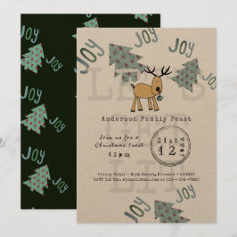 Invitación Fiesta de Navidades caprichosos dejemos que se les