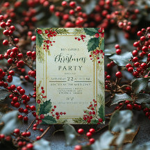 Fiesta de Navidades clásicos Holly Berry