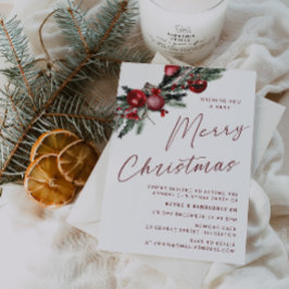 Invitación Fiesta de Navidades clásicos modernos